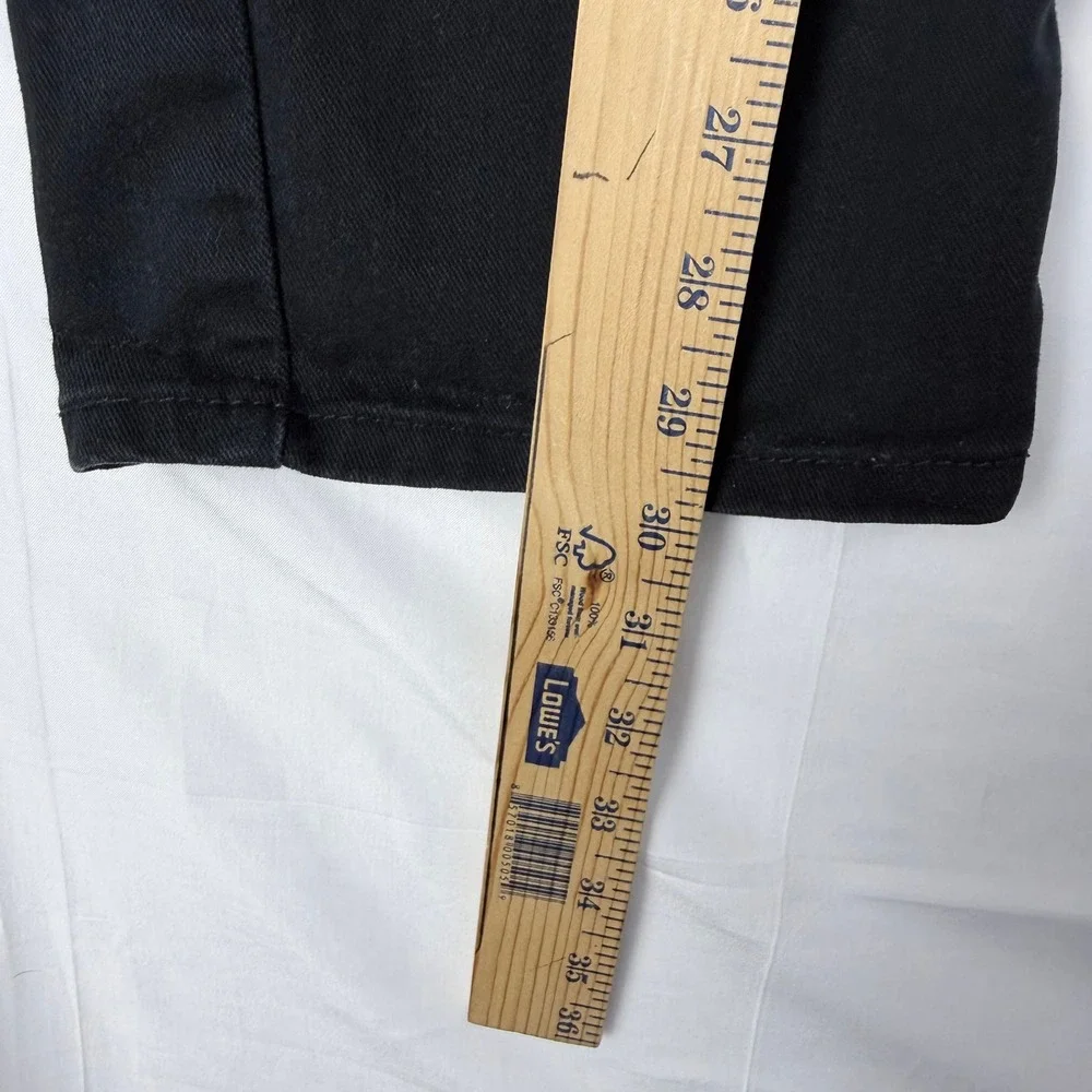 Levis 513‎ Slim Straight Jeans 34x32 Black Denim Gorpcore Minimalist Streetwear